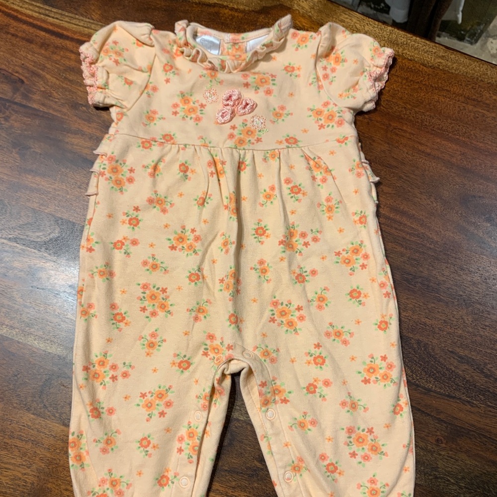 Koala Baby Girl Flowered Outfit 12 Months